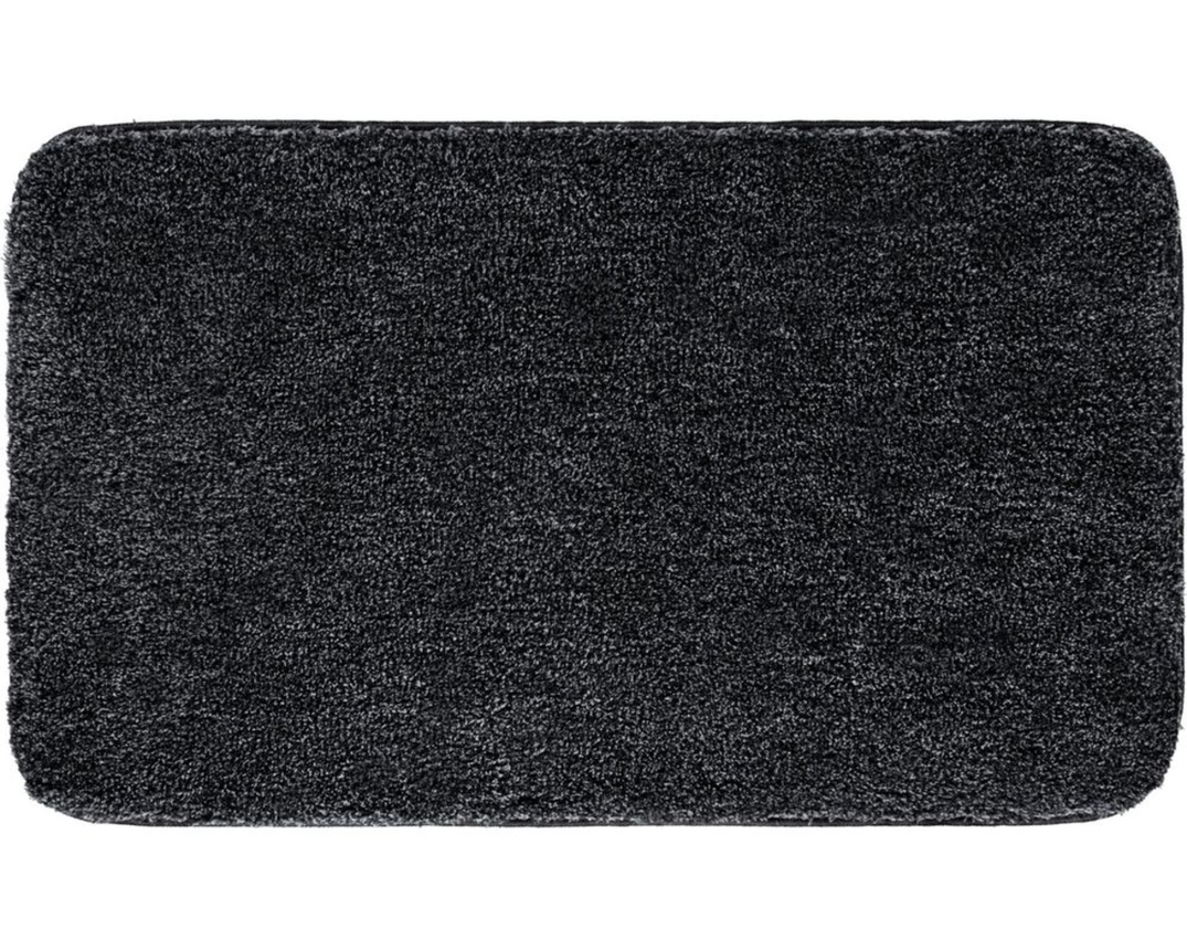 Badematte - Serie "Melange", anthrazit , ca. 70x120 cm - anthrazit - 1