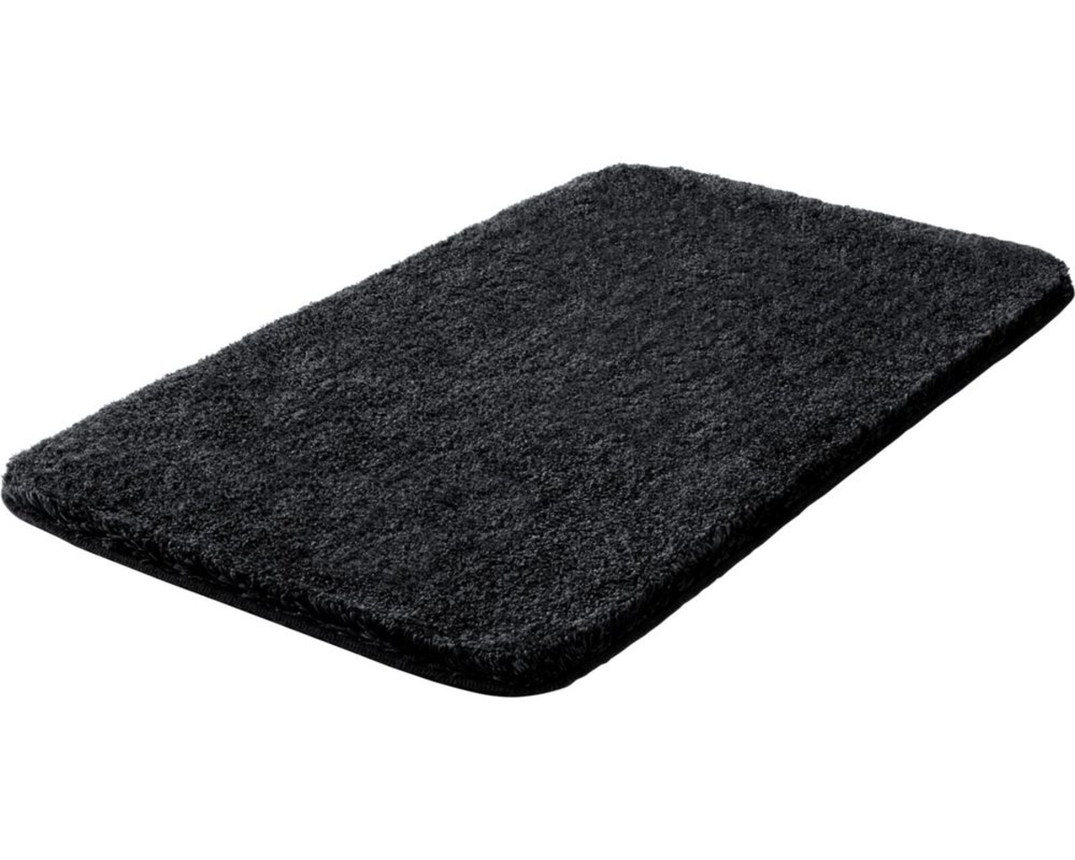 Badematte - Serie "Melange", anthrazit , ca. 70x120 cm - anthrazit - 2