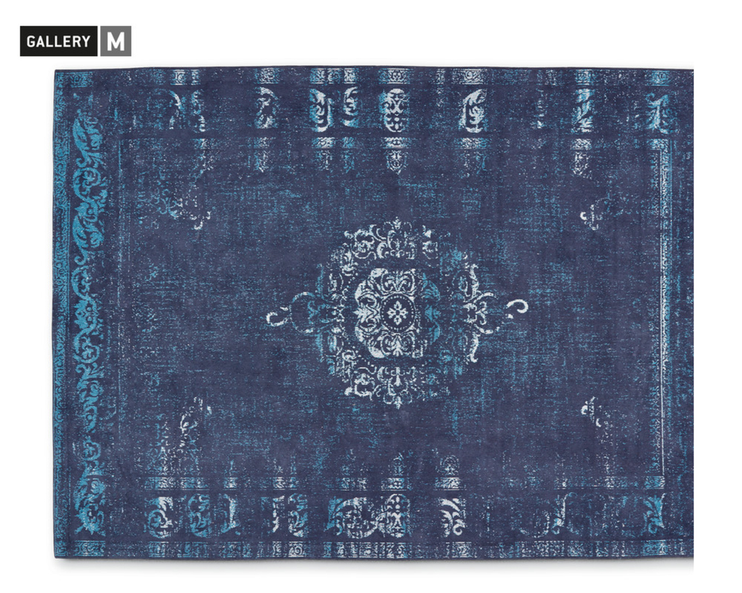 Teppich Medaillon Gallery M 140x200 cm - Ozean (Blau) - 1
