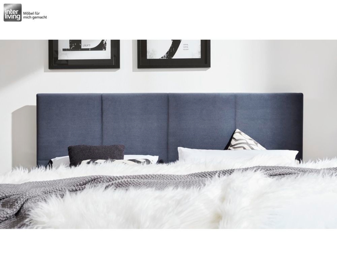 Interliving 1410 Boxspringbett dunkelblau, 180x200 cm - Dunkelblau - 2