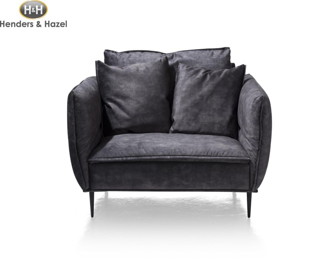 Henders & Hazel 1,5-er Loveseat "Marseille" mit verstellbaren Armlehnen - Anthrazit - 1