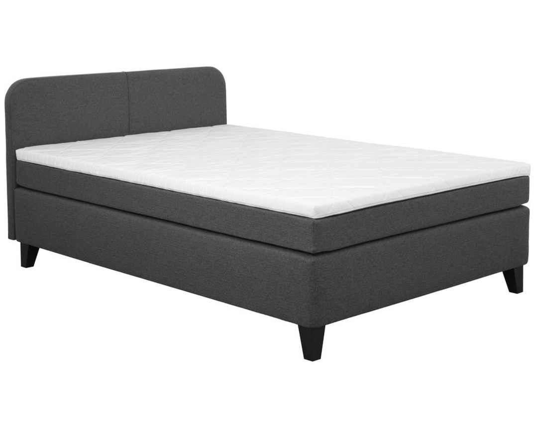 Boxspringbett "Sonja", ca. 140x200 cm - Anthrazit - 4