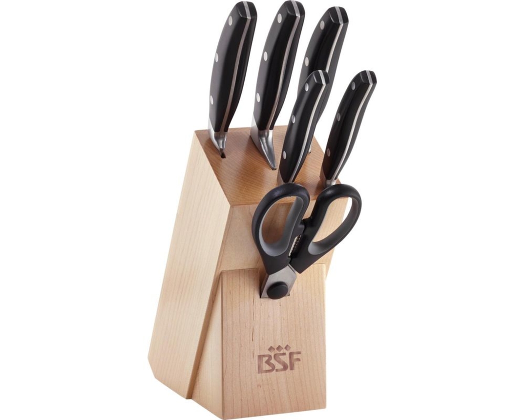 7-teiliger Messerblock "Daytona" - Braun/Schwarz - 1
