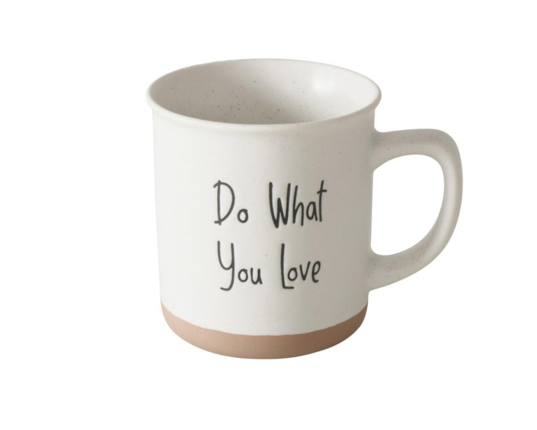 Becher "Vibo" mit Spruch, ca. 380 ml - Weiß - 2