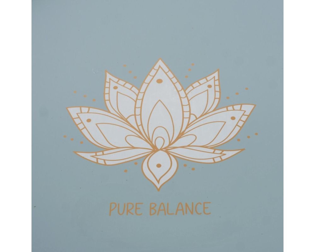 Tablett "Bali", rund, aus Eisen - Blau - 2