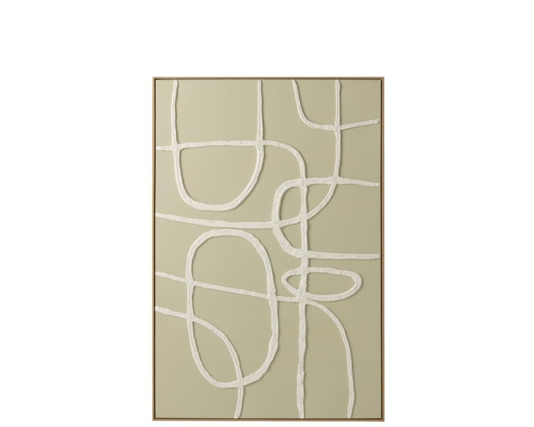 Wandbild "Abstract", ca. 82x122 cm - Beige - 1