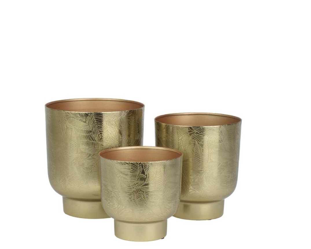 Pflanztopf, ca. 24 cm hoch - Gold - 1