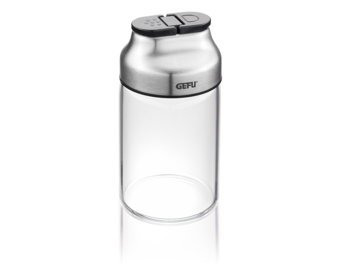 Gewürz-Kräuterstreuer "Kippo", Edelstahl/Glas - Silber/Durchsichtig - 1