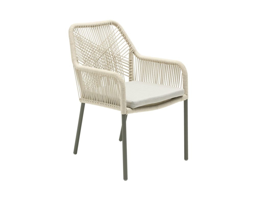 Armlehnstuhl "Stilo", stapelbar, taupe - Taupe - 1