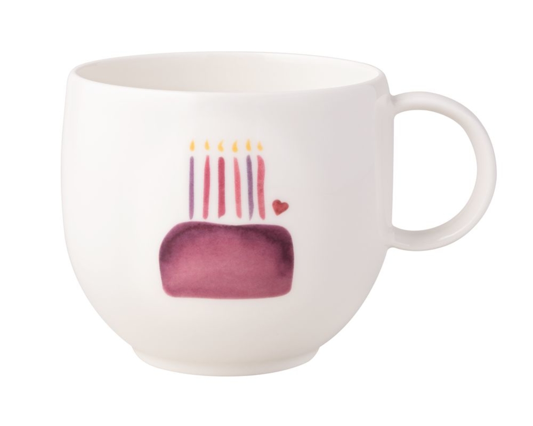 Villeroy & Boch Becher "With Love" mit Henkel - Weiß - 1