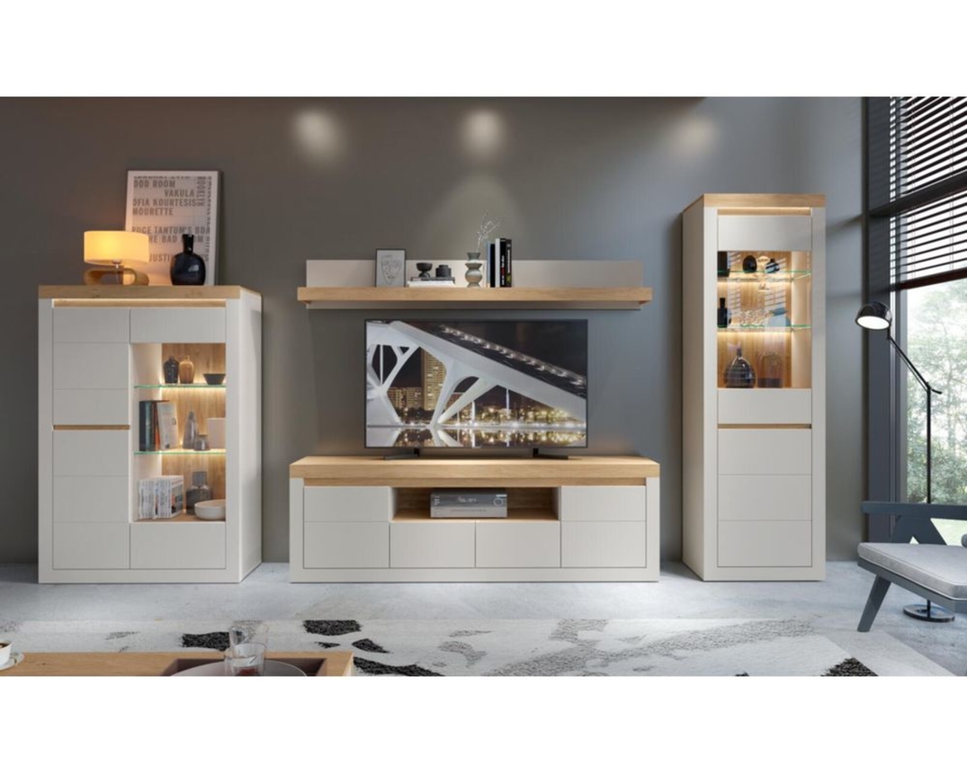 TV-Unterteil "Weimar" - Cashmere/Stone Oak - 1