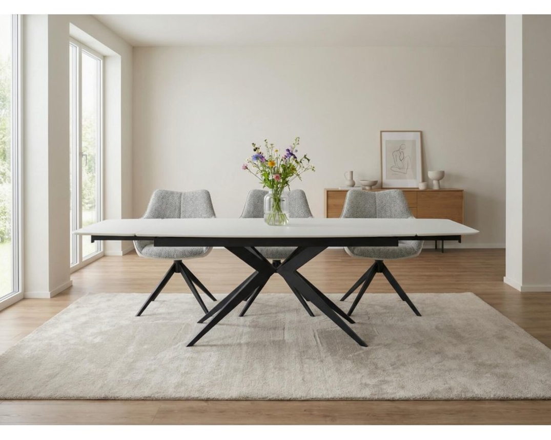 Tisch "Hirtshals", Ausziehtisch, ca. 160-240x76x90cm -  - 5