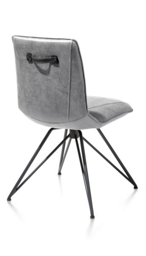 XOOON Mac, Stuhl - Gestell off black - Rocky + Handgriff Catania schwarz - Grau, Weiss - 2