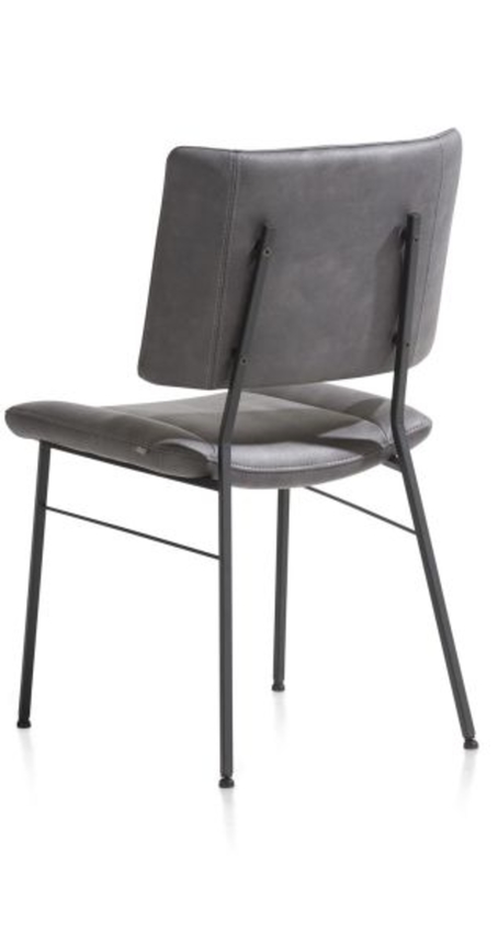 XOOON Tatum, Stuhl - Füße schwarz - Stoff Pala - Schwarz/ Anthrazit - 3