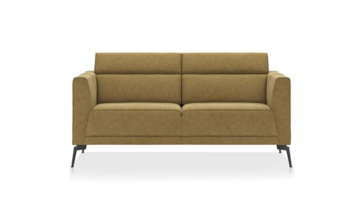 XOOON Fiskardo, 2-Sitzer - Schwarz/ Anthrazit, Blau, Braun, Grau, Gruen, Orange, Pink, Rot, Taupe, Weiss, Gelb - 1