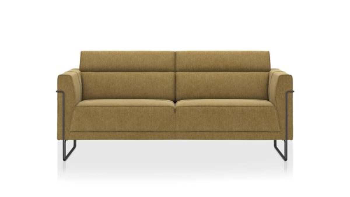 XOOON Fiskardo, 2.5-Sitzer - Schwarz/ Anthrazit, Blau, Braun, Grau, Gruen, Orange, Pink, Rot, Taupe, Weiss, Gelb - 1