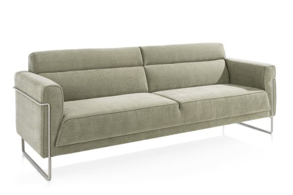 XOOON Fiskardo, 3-Sitzer - Schwarz/ Anthrazit, Blau, Braun, Grau, Gruen, Orange, Pink, Rot, Taupe, Weiss, Gelb - 10