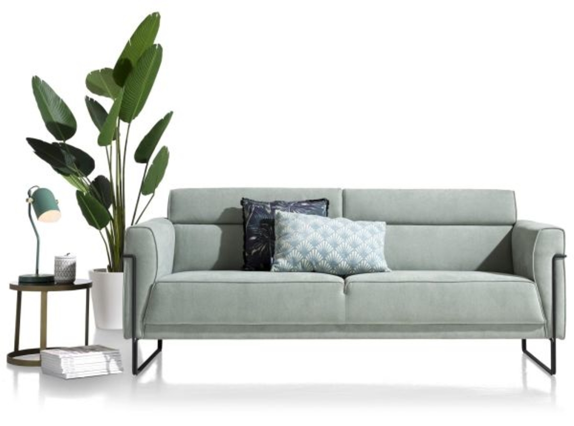 XOOON Fiskardo, 3-Sitzer - Schwarz/ Anthrazit, Blau, Braun, Grau, Gruen, Orange, Pink, Rot, Taupe, Weiss, Gelb - 15