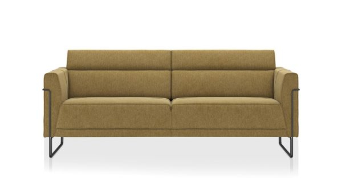 XOOON Fiskardo, 3-Sitzer - Schwarz/ Anthrazit, Blau, Braun, Grau, Gruen, Orange, Pink, Rot, Taupe, Weiss, Gelb - 7