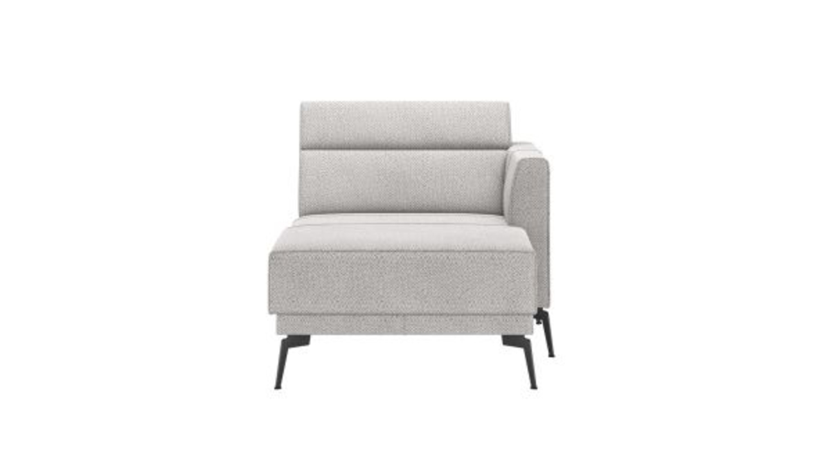 XOOON Fiskardo, Longchair rechts - Schwarz/ Anthrazit, Blau, Braun, Grau, Gruen, Orange, Pink, Rot, Taupe, Weiss, Gelb - 2