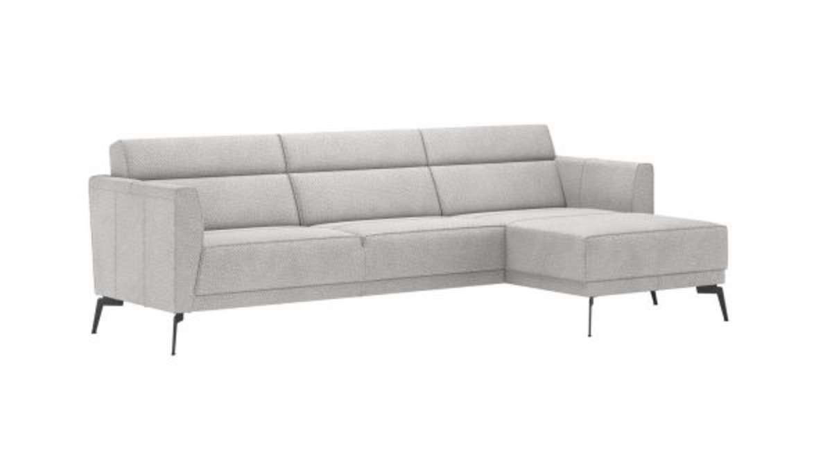 XOOON Fiskardo, Longchair rechts - Schwarz/ Anthrazit, Blau, Braun, Grau, Gruen, Orange, Pink, Rot, Taupe, Weiss, Gelb - 7