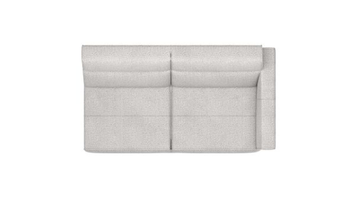 XOOON Fiskardo, 2-Sitzer Armlehne rechts - Schwarz/ Anthrazit, Blau, Braun, Grau, Gruen, Orange, Pink, Rot, Taupe, Weiss, Gelb - 2