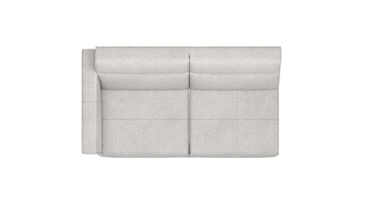 XOOON Fiskardo, 2-Sitzer Armlehne links - Schwarz/ Anthrazit, Blau, Braun, Grau, Gruen, Orange, Pink, Rot, Taupe, Weiss, Gelb - 2