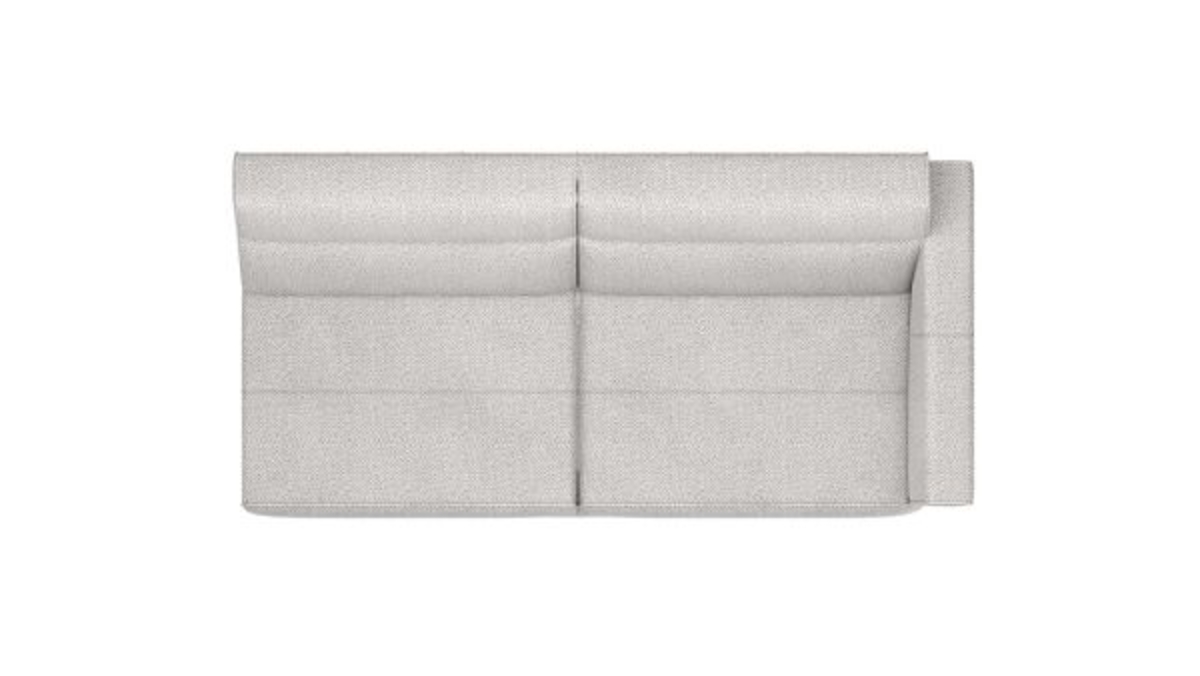 XOOON Fiskardo, 2.5-Sitzer Armlehne rechts - Schwarz/ Anthrazit, Blau, Braun, Grau, Gruen, Orange, Pink, Rot, Taupe, Weiss, Gelb - 2