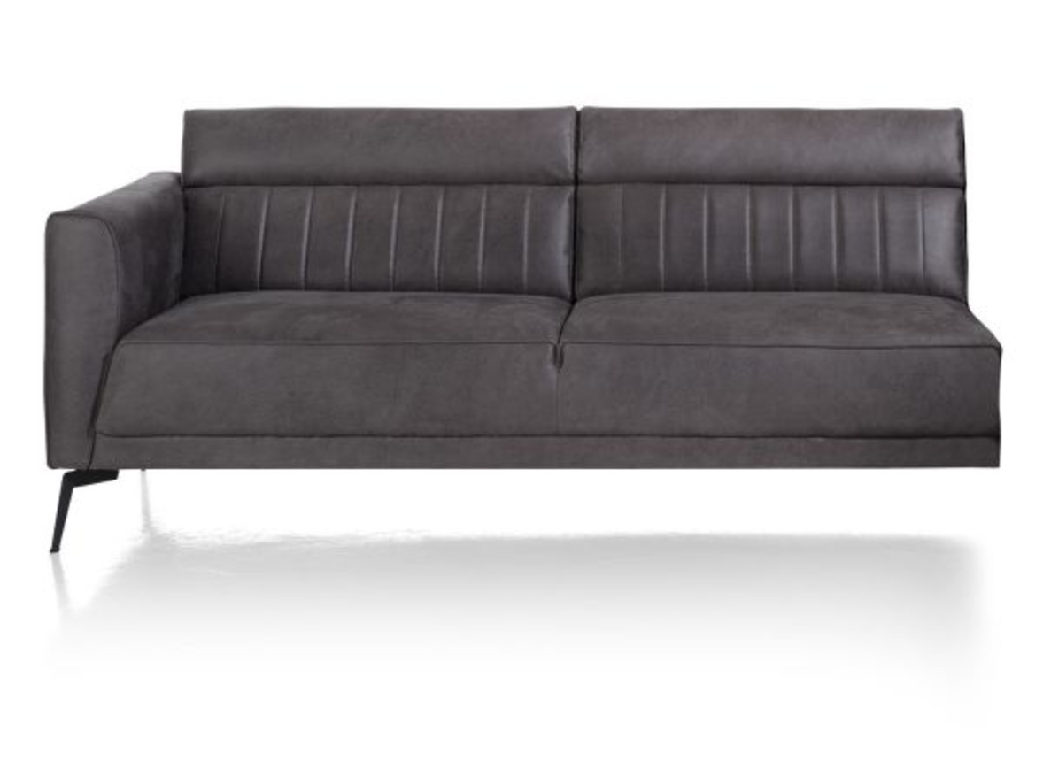 XOOON Fiskardo, 3-Sitzer Armlehne links - Schwarz/ Anthrazit, Blau, Braun, Grau, Gruen, Orange, Pink, Rot, Taupe, Weiss, Gelb - 12