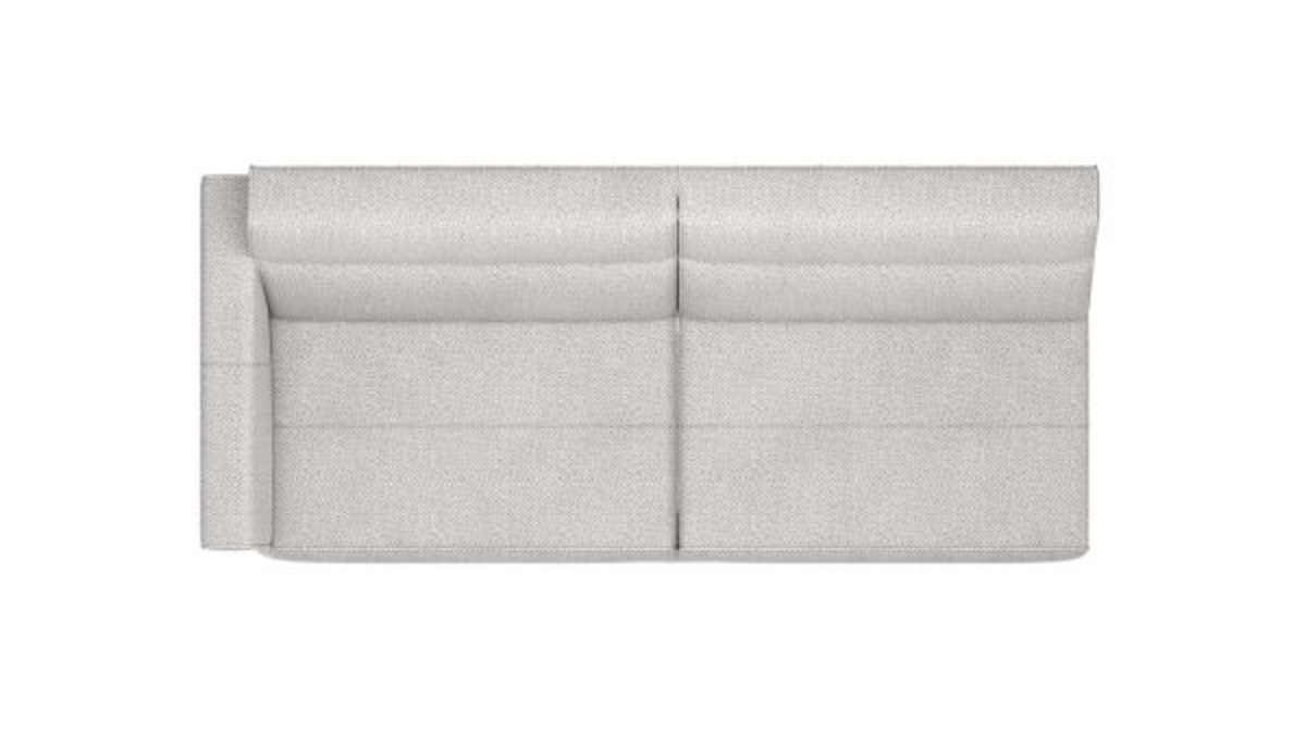 XOOON Fiskardo, 3-Sitzer Armlehne links - Schwarz/ Anthrazit, Blau, Braun, Grau, Gruen, Orange, Pink, Rot, Taupe, Weiss, Gelb - 2