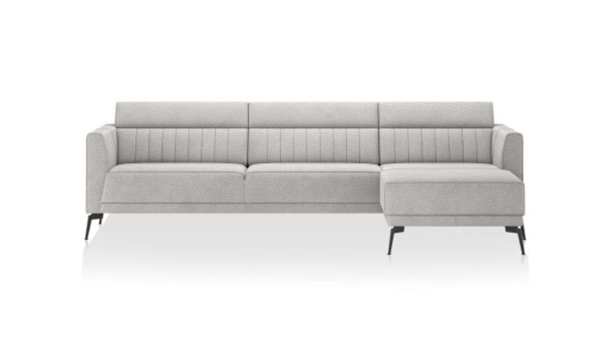 XOOON Fiskardo, 3-Sitzer Armlehne links - Schwarz/ Anthrazit, Blau, Braun, Grau, Gruen, Orange, Pink, Rot, Taupe, Weiss, Gelb - 5