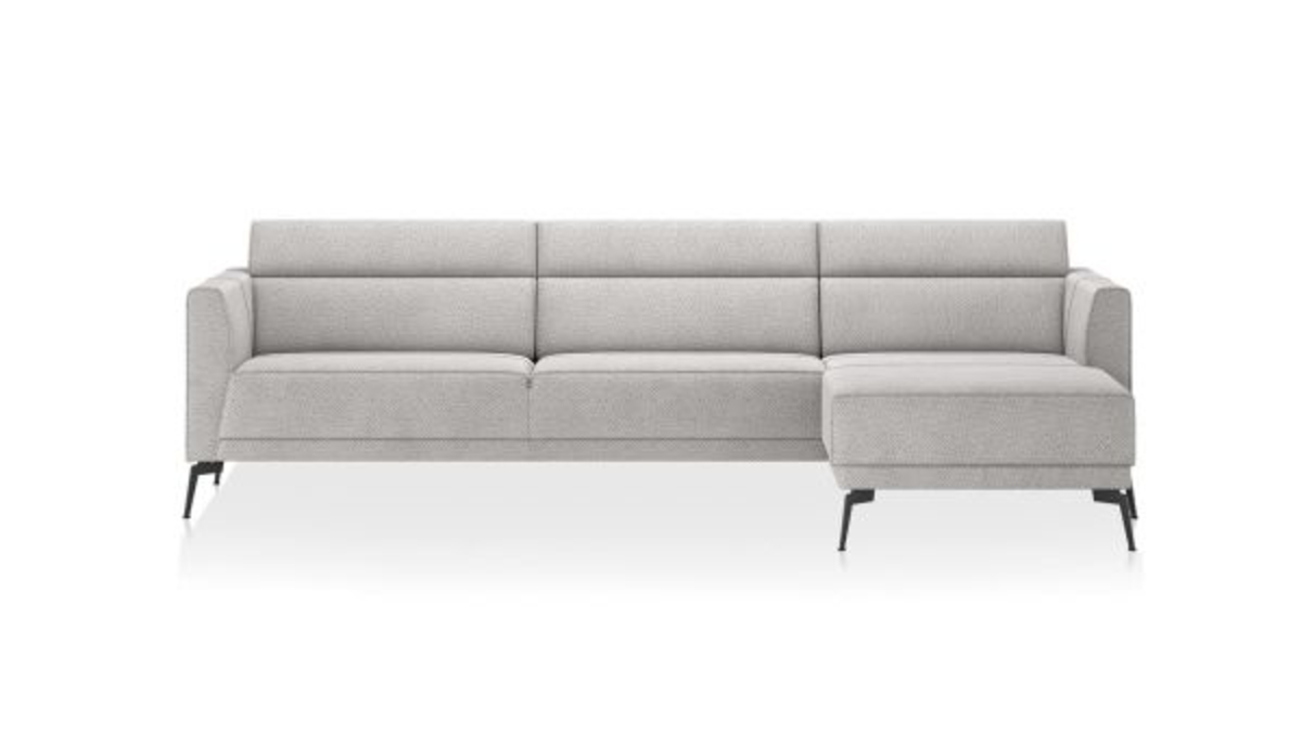 XOOON Fiskardo, 3-Sitzer Armlehne links - Schwarz/ Anthrazit, Blau, Braun, Grau, Gruen, Orange, Pink, Rot, Taupe, Weiss, Gelb - 6