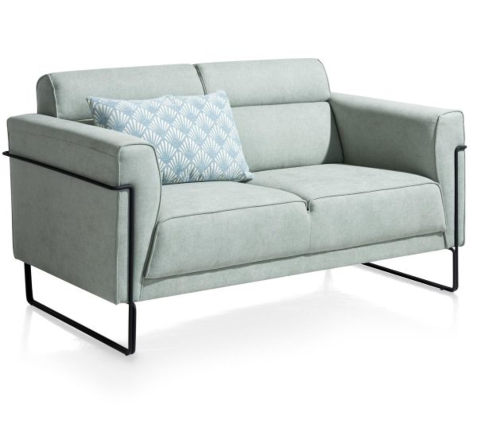 XOOON Fiskardo, 2-Sitzer - small - Schwarz/ Anthrazit, Blau, Braun, Grau, Gruen, Orange, Pink, Rot, Taupe, Weiss, Gelb - 4