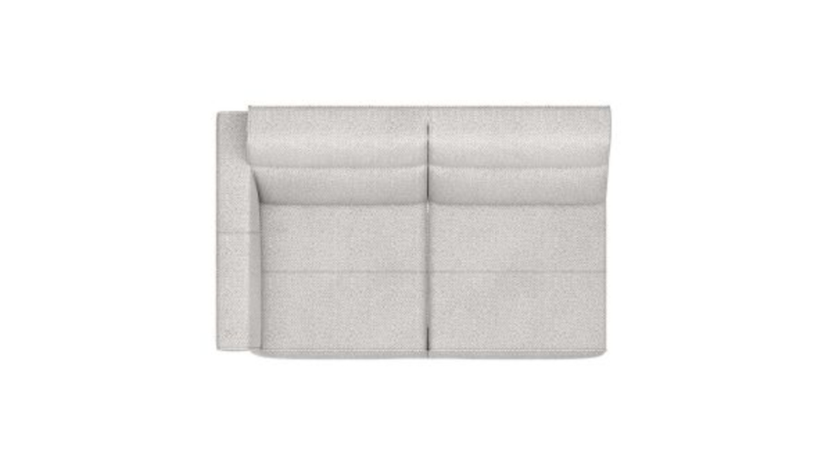 XOOON Fiskardo, 2-Sitzer - small - Armlehne links - Schwarz/ Anthrazit, Blau, Braun, Grau, Gruen, Orange, Pink, Rot, Taupe, Weiss, Gelb - 2