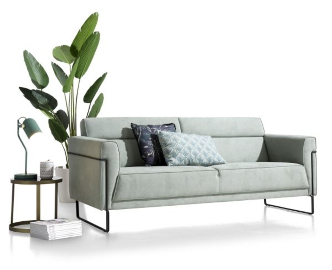 XOOON Fiskardo, 2-Sitzer - small - Armlehne links - Schwarz/ Anthrazit, Blau, Braun, Grau, Gruen, Orange, Pink, Rot, Taupe, Weiss, Gelb - 6