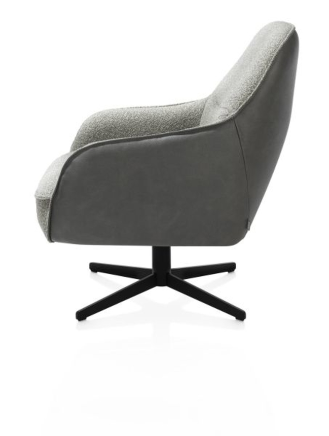 XOOON Oviedo, Sessel mit niedriege Rücken - Schwarz/ Anthrazit, Blau, Braun, Grau, Gruen, Orange, Pink, Rot, Taupe, Weiss, Gelb - 3