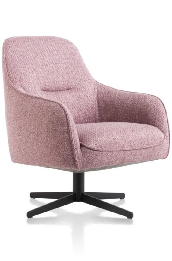 XOOON Oviedo, Sessel mit niedriege Rücken - Schwarz/ Anthrazit, Blau, Braun, Grau, Gruen, Orange, Pink, Rot, Taupe, Weiss, Gelb - 6