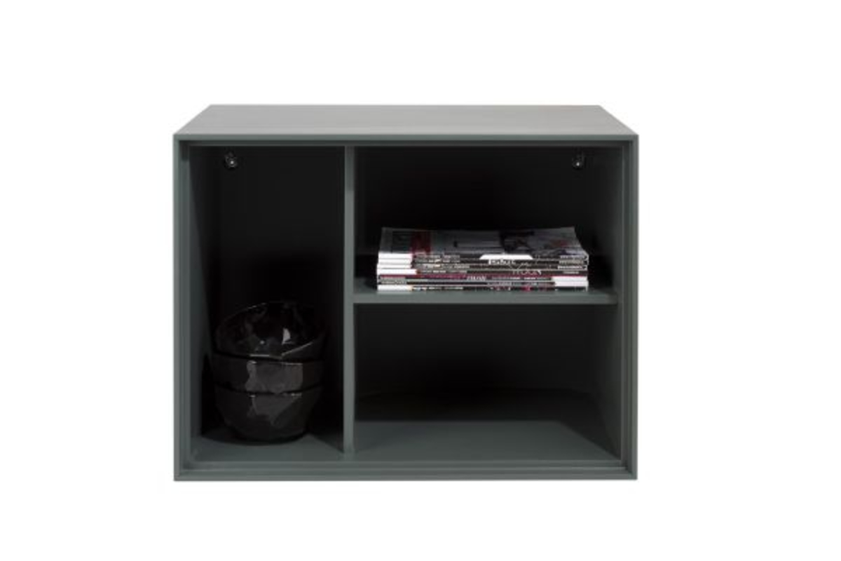 XOOON Elements, Box 45 x 60 cm. - lackiert - zum aufhängen + 3-Nischen + Led -  - 1