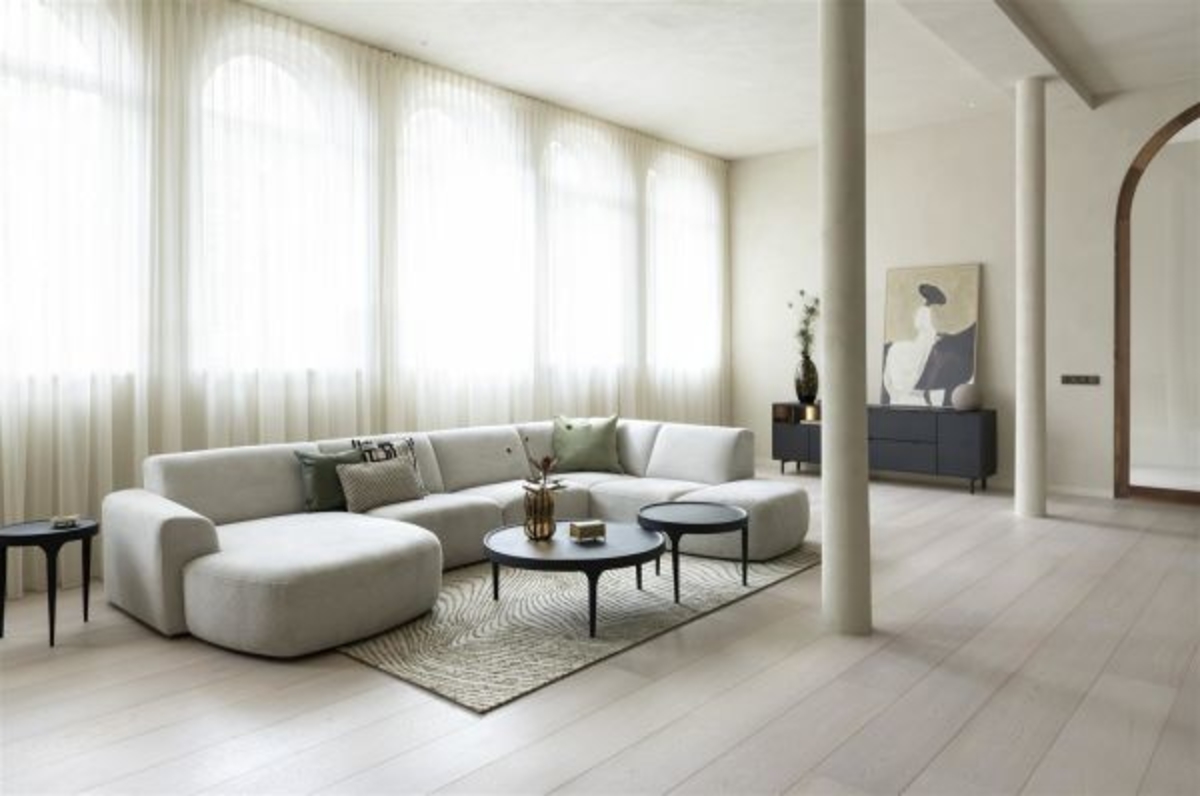 XOOON Elements, Sideboard 210 cm. - 3-Türen + 2-Laden + 3-Nischen + Led -  - 6