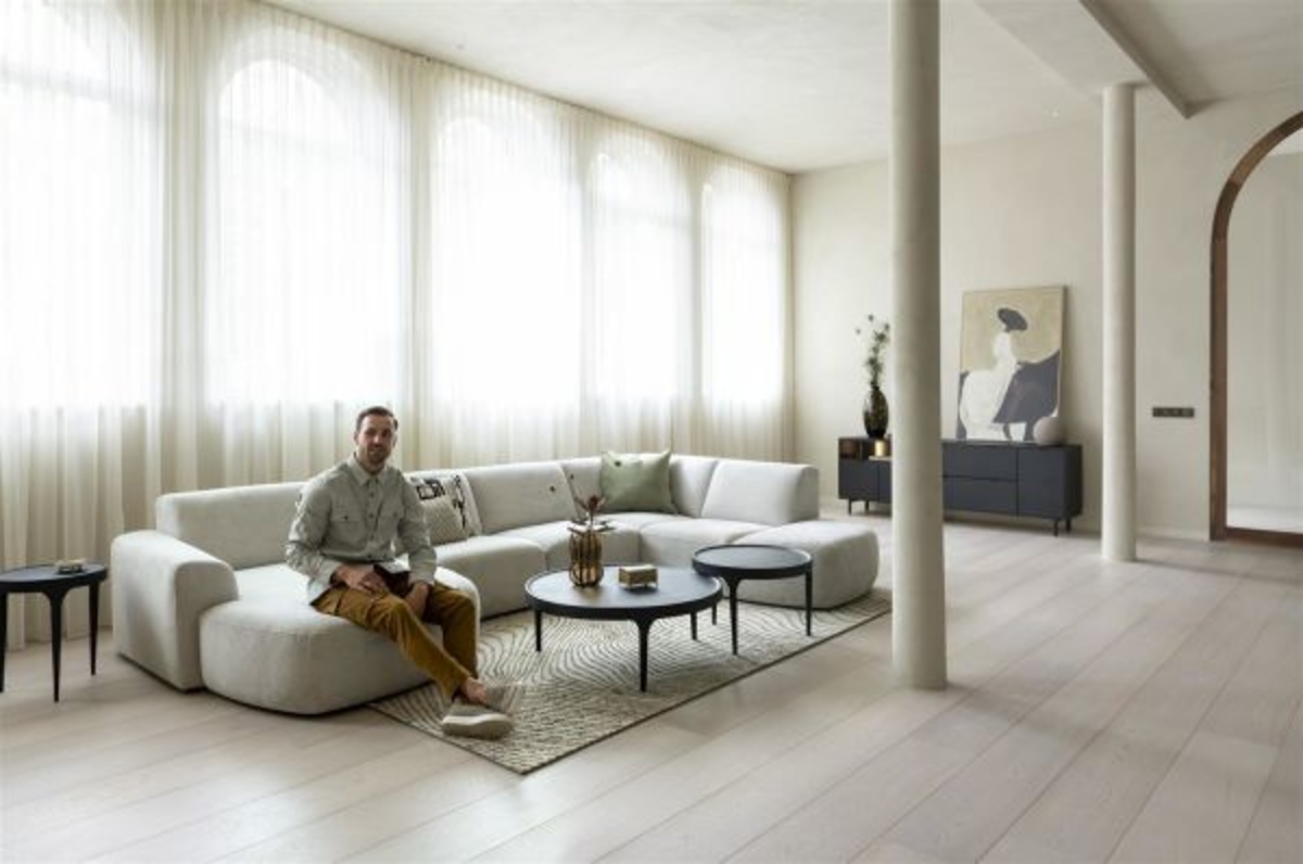 XOOON Elements, Sideboard 210 cm. - 3-Türen + 2-Laden + 3-Nischen + Led -  - 8