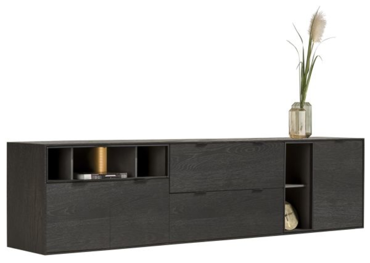 XOOON Elements, Sideboard 240 cm. - 3-Türen + 2-Laden + 5-Nischen + Led -  - 2