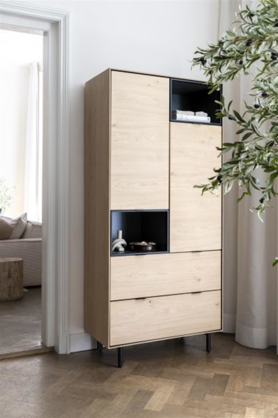 XOOON Elements, Schrank 90 cm. - 2-Türen + 2-Laden + 2-Nischen + Led -  - 6