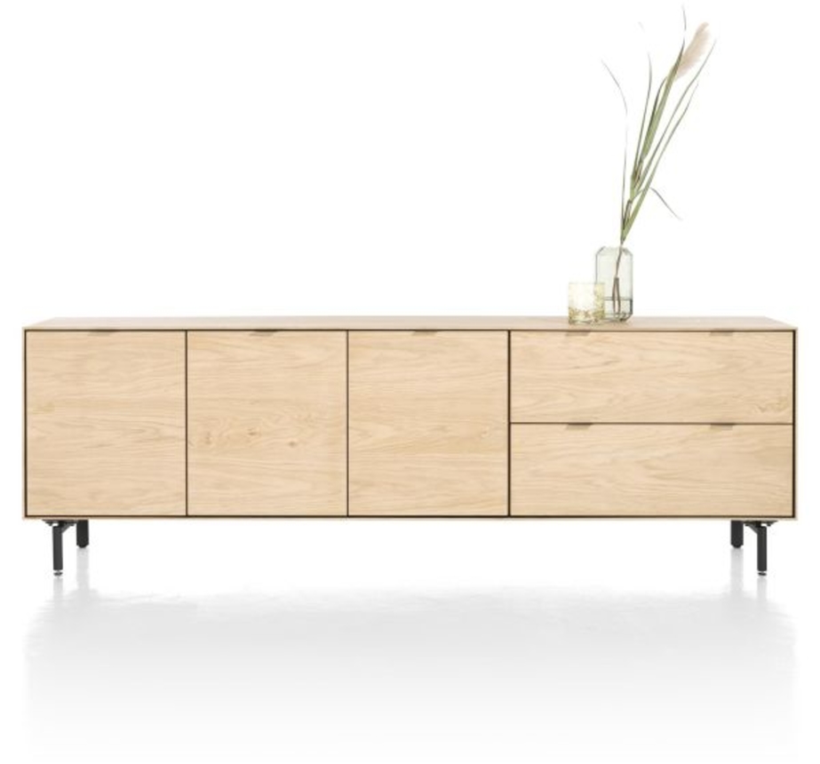 XOOON Elements, Sideboard 240 cm - 3-Türen + 2-Laden inkl. Metallfüße -  - 1