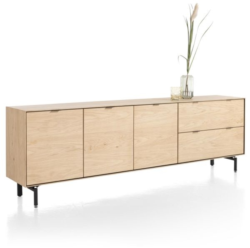 XOOON Elements, Sideboard 240 cm - 3-Türen + 2-Laden inkl. Metallfüße -  - 2