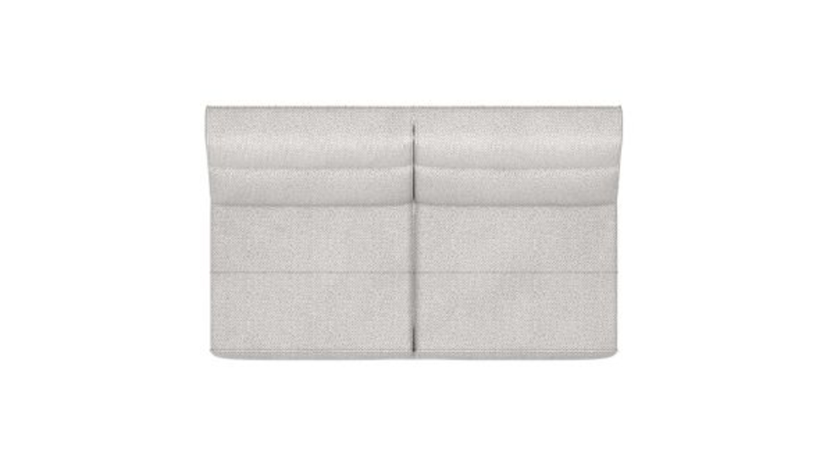 XOOON Fiskardo, 2-Sitzer ohne Armlehnen - Schwarz/ Anthrazit, Blau, Braun, Grau, Gruen, Orange, Pink, Rot, Taupe, Weiss, Gelb - 2