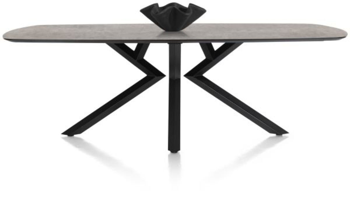 XOOON Masura, Tisch ovale - 240 x 110 cm - Schwarz, Grau - 1