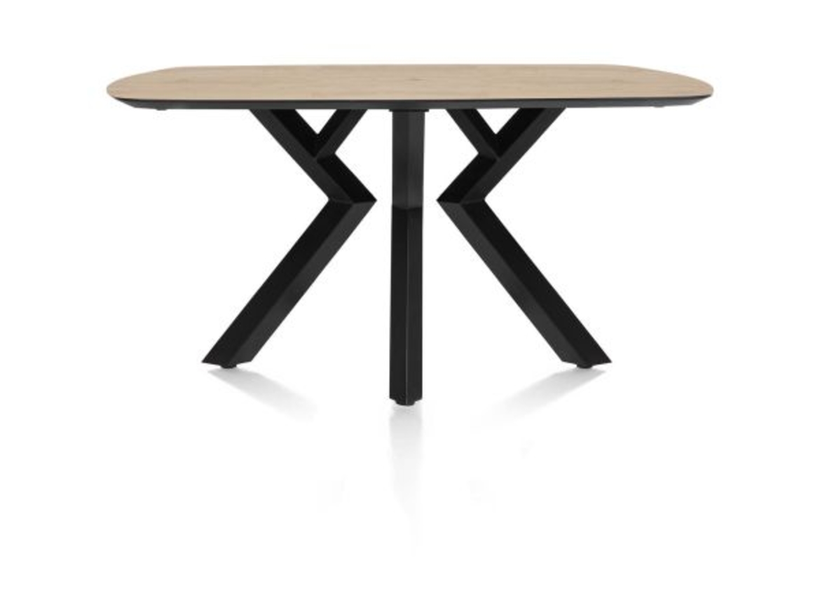 XOOON Masura, Tisch ovale - 150 x 105 cm - Beige, Braun - 1