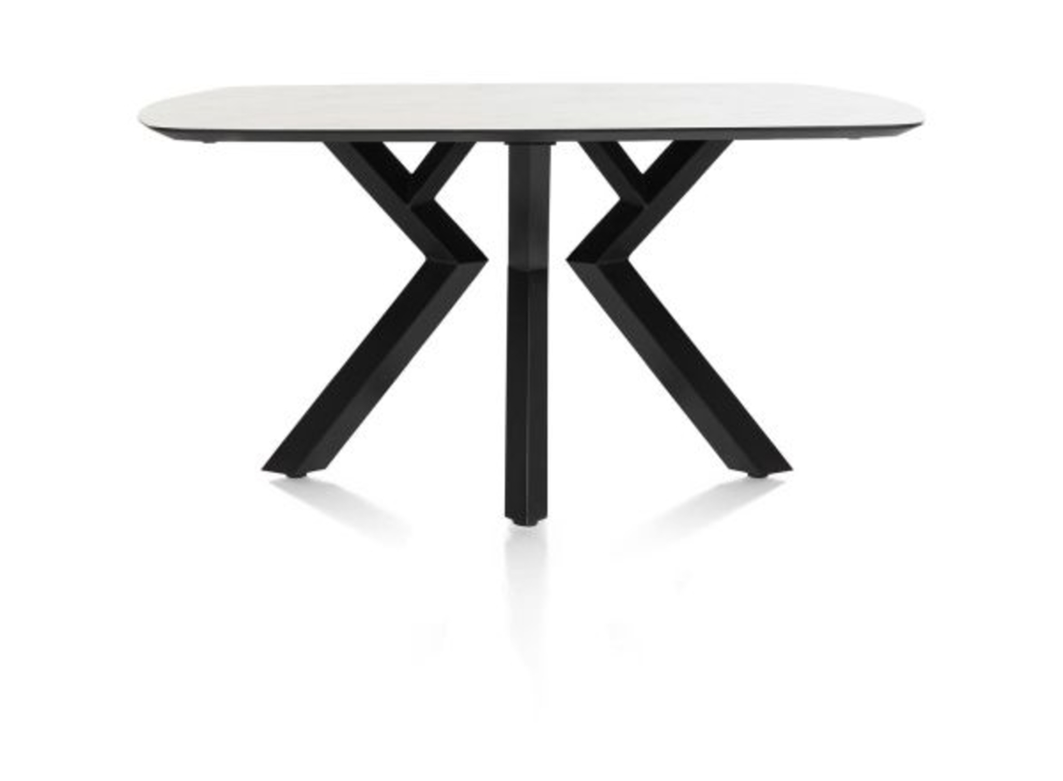 XOOON Masura, Tisch ovale - 150 x 105 cm - Weiß - 1