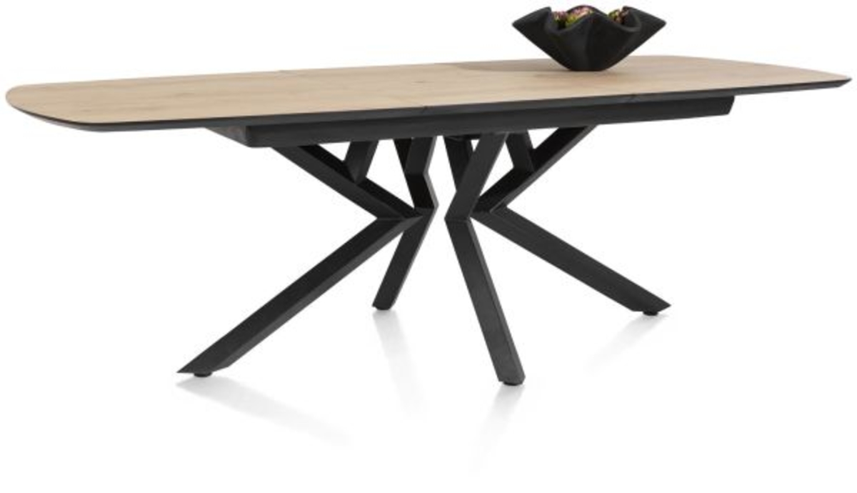 XOOON Masura, Ausziehtisch ovale - 180 (+ 60) x 110 cm - Beige, Braun - 6