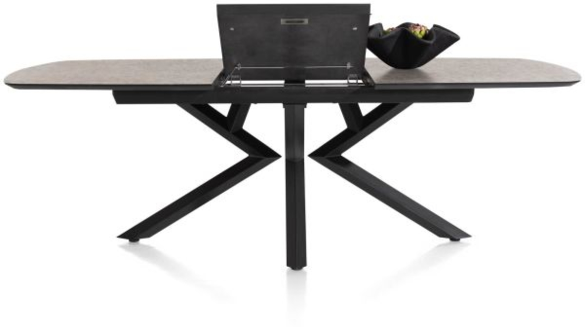 XOOON Masura, Ausziehtisch ovale - 180 (+ 60) x 110 cm - Braun - 10